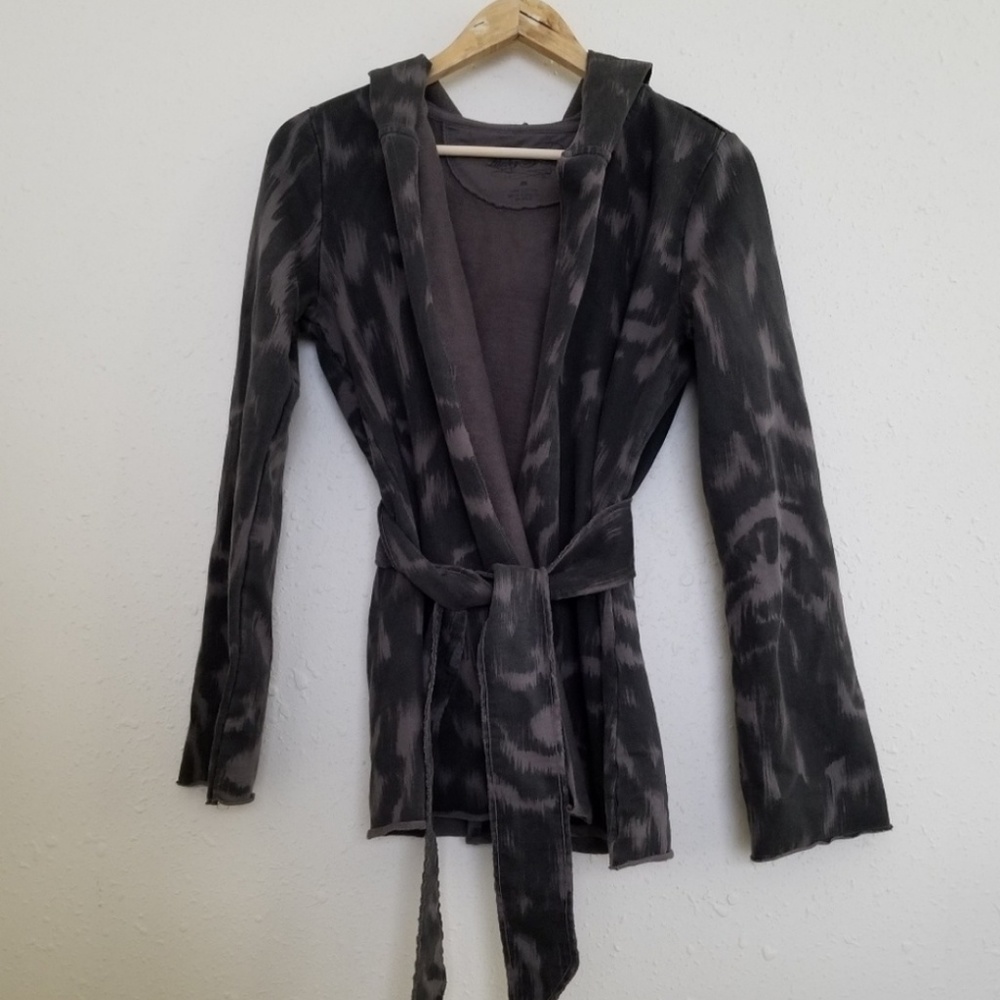 Lucky Brand Green Front Tie Utility Jacket